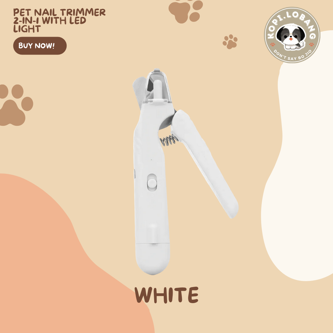 Pet Nail Trimmer 2-in-1 With LED Light