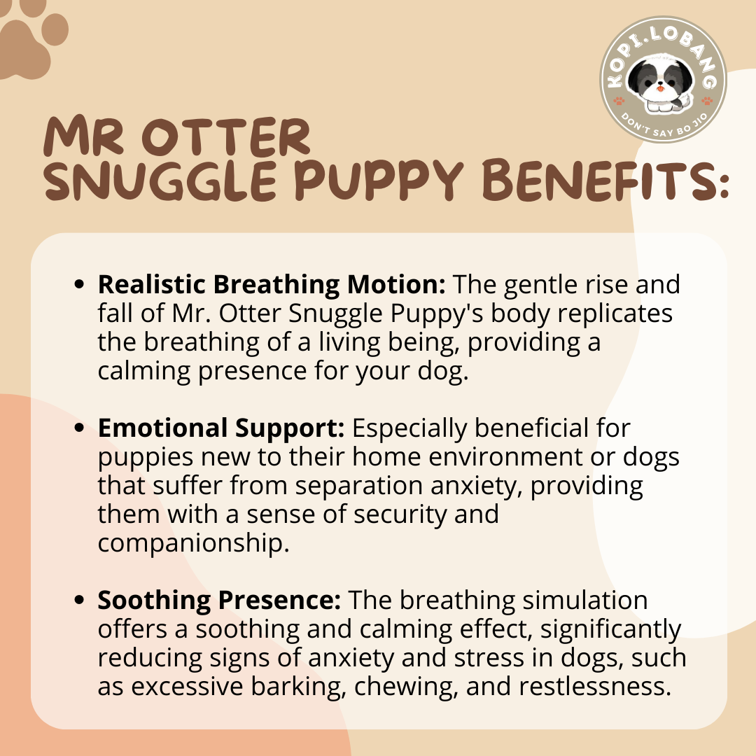 ✅[SG] MR OTTER SNUGGLE FOR DOG SEPARATION ANXIETY ★ FREE Separation Anxiety Training eGuide Worth $7 ★ Fast Shipping