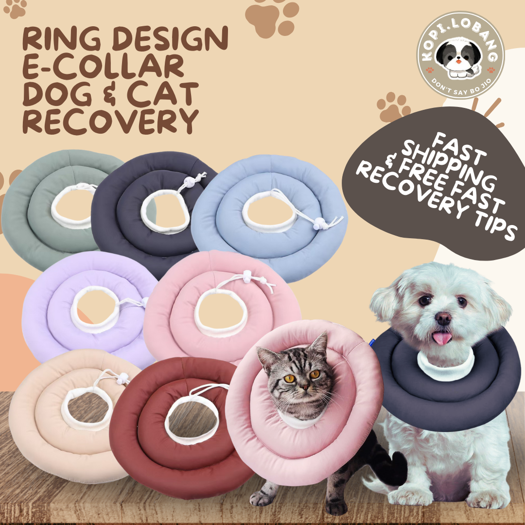 ✅[SG] [FAST] SOFT CONE E-COLLAR RING DESIGN DOG & CAT RECOVERY CIRCLE ★ FREE e-Guide on 5 Important Tips for Fast Pet Recovery ★