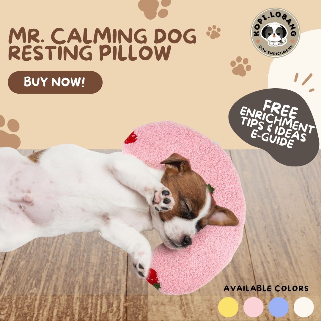 ✅[SG] MR. CALMING DOG RESTING PILLOW★ FREE Enrichment Tips & Ideas E-Guide Worth $7 ★ Enrichment ★ SG Stock ★ Kopi Lobang