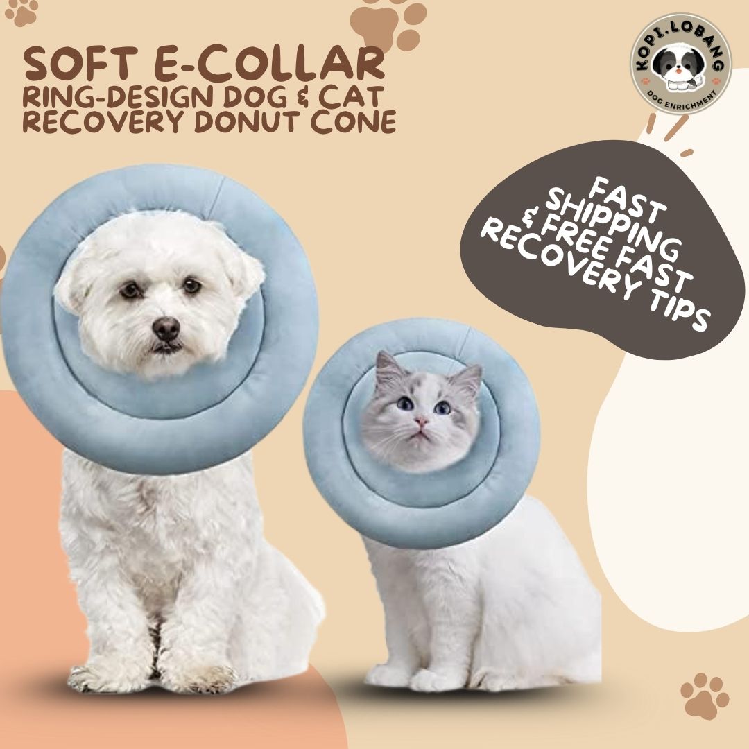 ✅[SG] [FAST] SOFT CONE E-COLLAR RING DESIGN DOG & CAT RECOVERY CIRCLE ★ FREE e-Guide on 5 Important Tips for Fast Pet Recovery ★