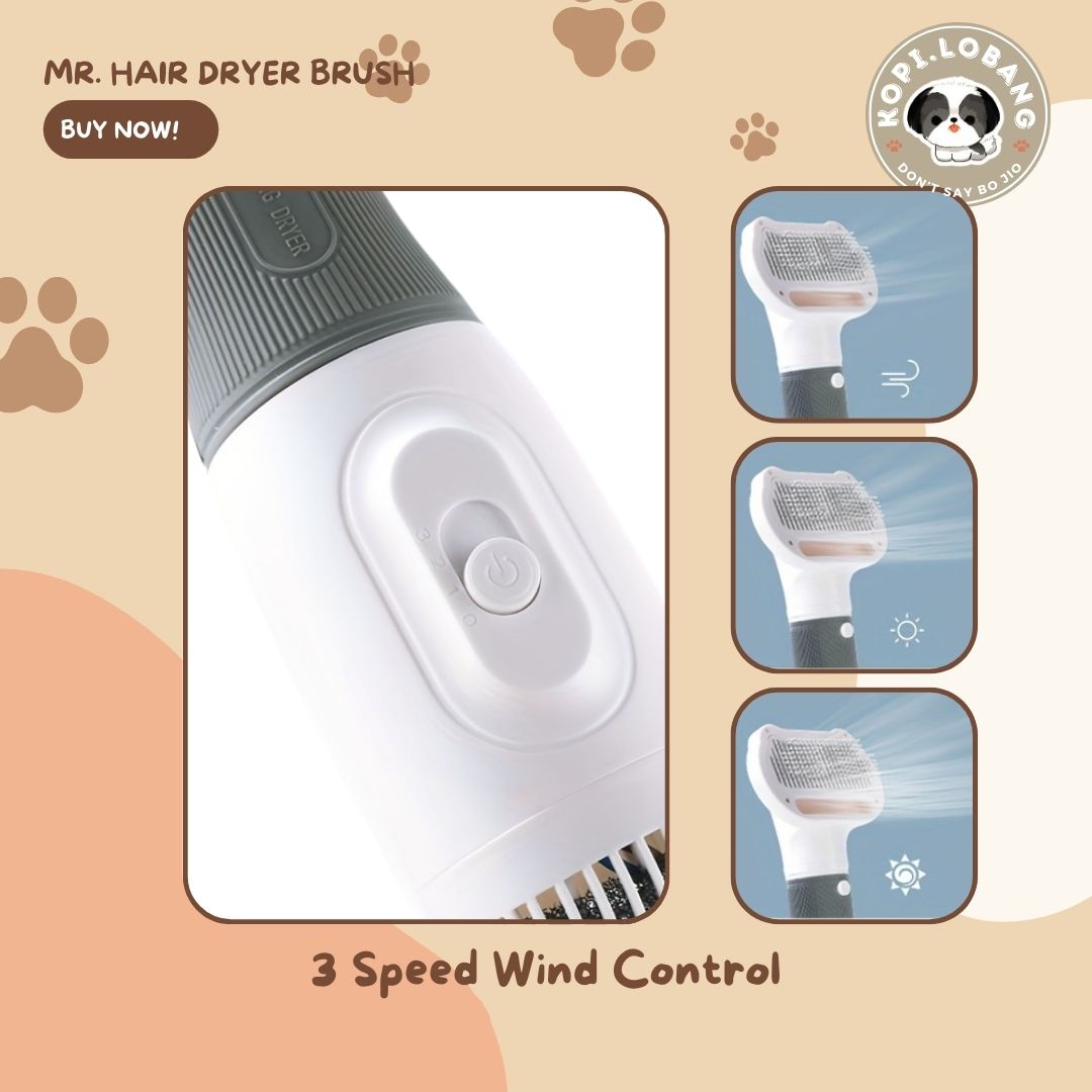 ✅[SG] MR. HAIR DRYER BRUSH ★ FOR DOG AND CAT FREE Enrichment Tips & Ideas e-Guide Worth $7 ★ Pet Enrichment ★ SG Stock ★ Kopi Lobang