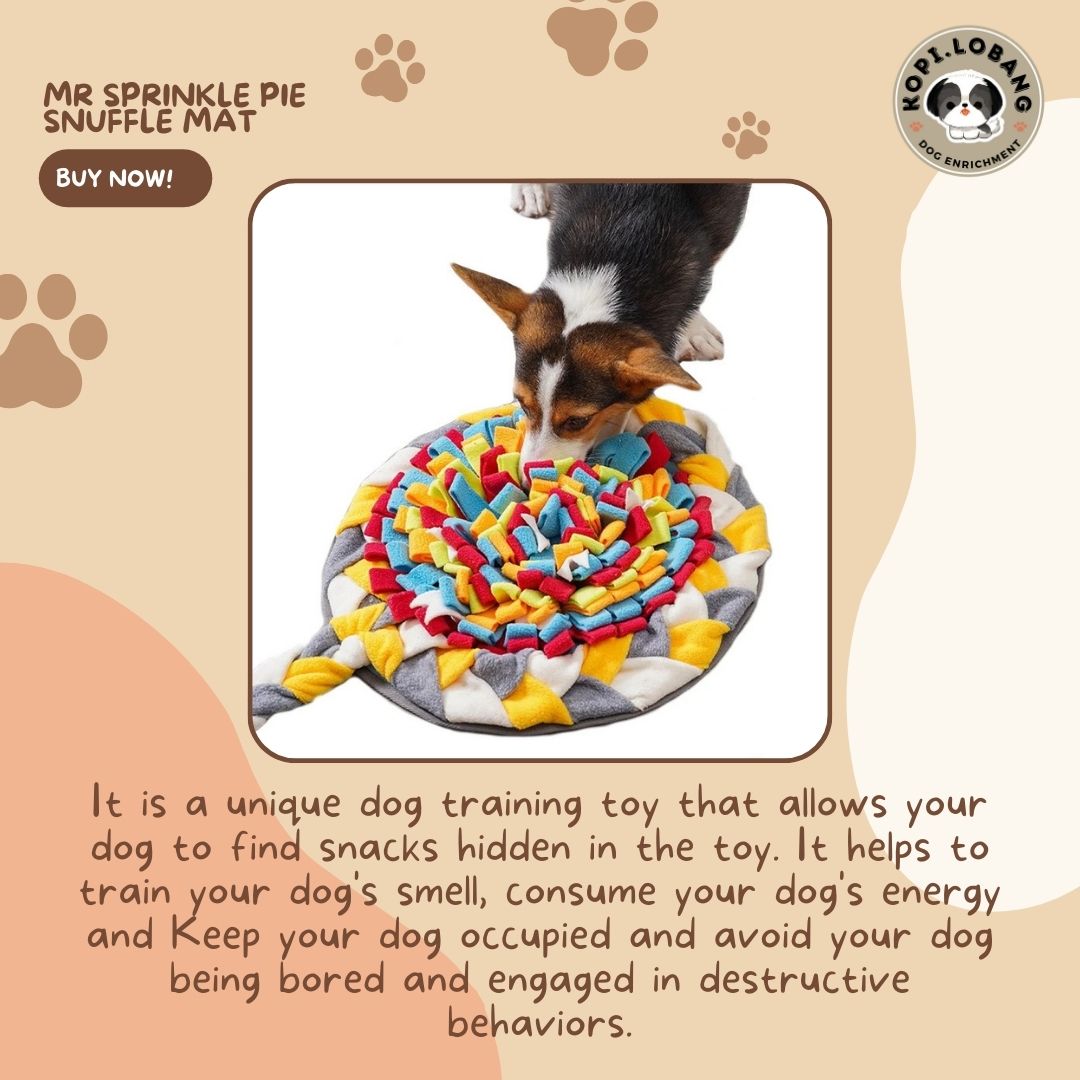 ✅[SG] MR SPRINKLE PIE SNUFFLE MAT ★ Nosework Training ★ FREE Enrichment Tips & Ideas e-Guide Worth $7 ★ Pet Enrichment ★ SG Stock ★ Kopi Lobang