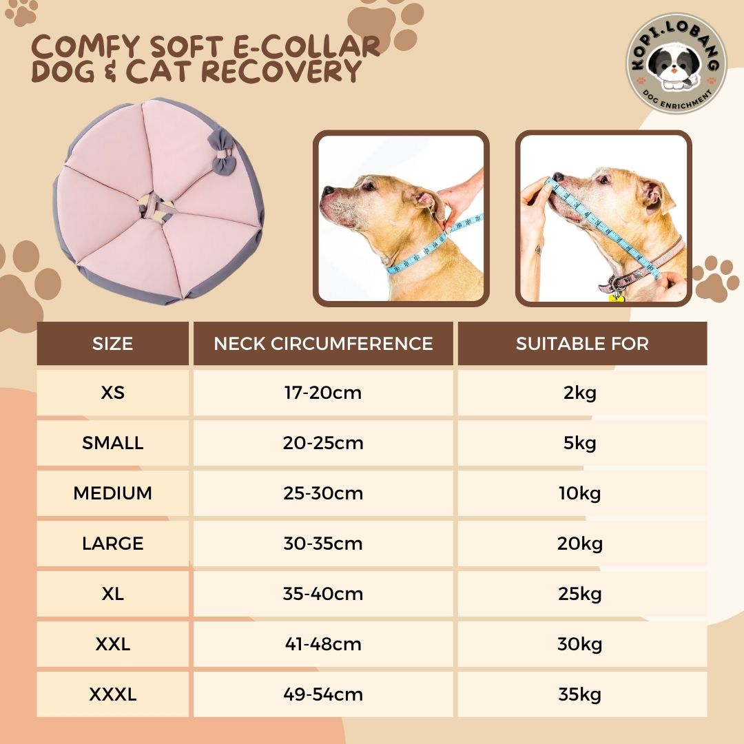 ✅[SG] [FAST] COMFY SOFT E-COLLAR DOG & CAT  RECOVERY CONE ★ FREE e-Guide on 5 Important Tips for Fast Pet Recovery ★
