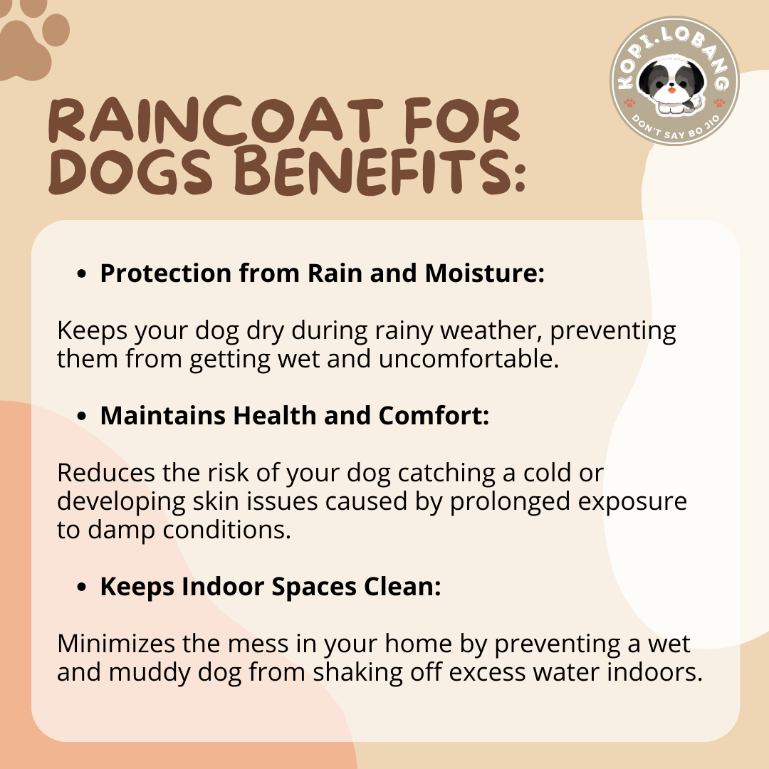 ✅[SG] DOG RAIN COAT ★ Dog Clothes ★ FREE Enrichment Tips & Ideas e-Guide Worth $7★ Enri