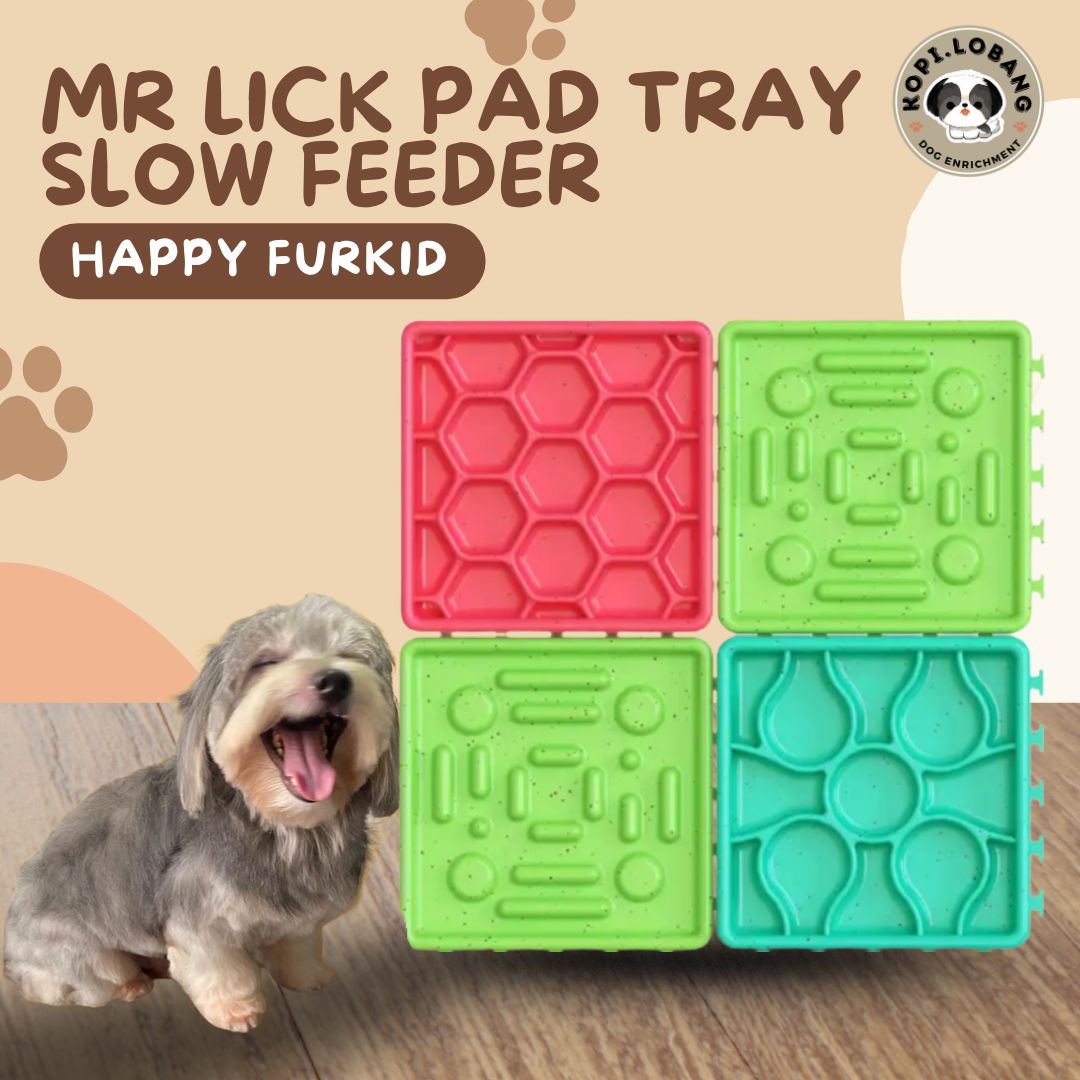 ✅[SG] MR. LICK PAD TRAY to Reduce Separation Anxiety ★ Dog Cat Slow Feeder ★ FREE Separation Anxiety Training eGuide Worth $7 ★