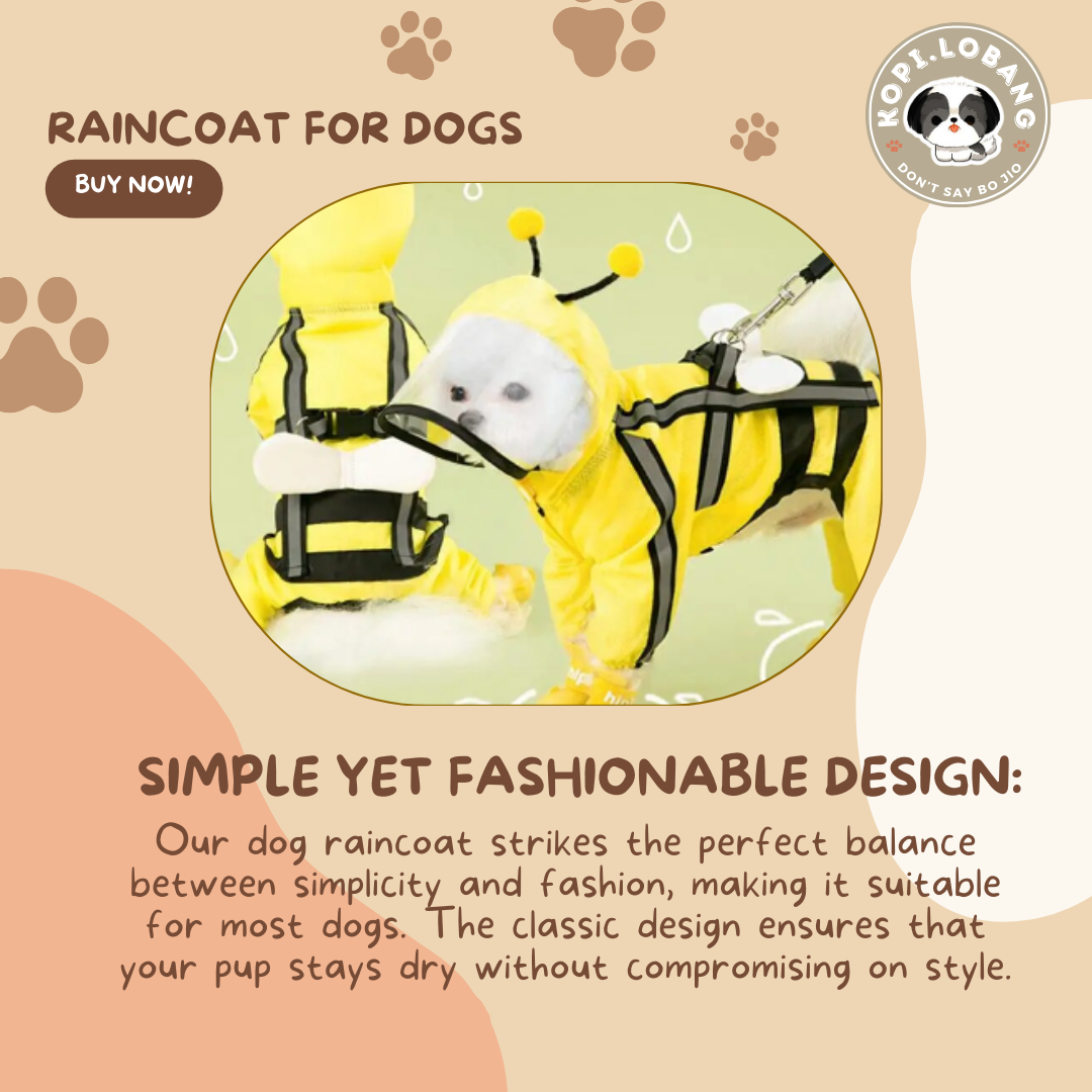 ✅[SG] DOG RAIN COAT ★ Dog Clothes ★ FREE Enrichment Tips & Ideas e-Guide Worth $7★ Enri