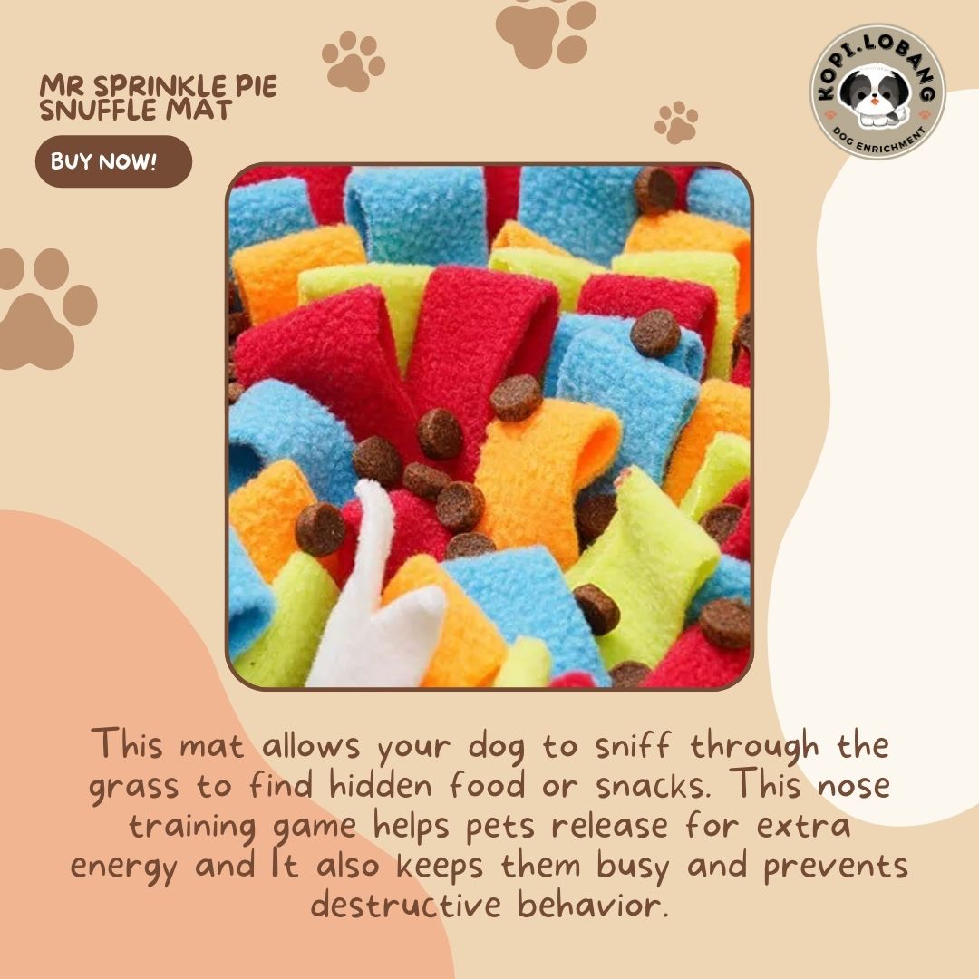 ✅[SG] MR SPRINKLE PIE SNUFFLE MAT ★ Nosework Training ★ FREE Enrichment Tips & Ideas e-Guide Worth $7 ★ Pet Enrichment ★ SG Stock ★ Kopi Lobang