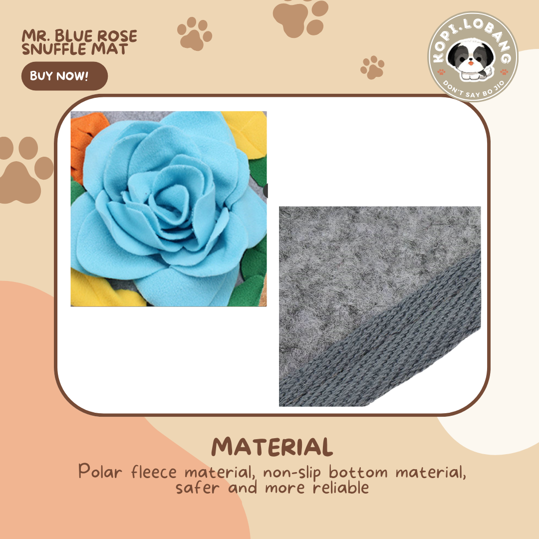 ✅[SG] MR. BLUE ROSE SNUFFLE MAT ★ Nosework Training ★ FREE Enrichment Tips & Ideas e-Guide Worth $7 ★ Pet Enrichment ★ SG Stock ★ Kopi Lobang