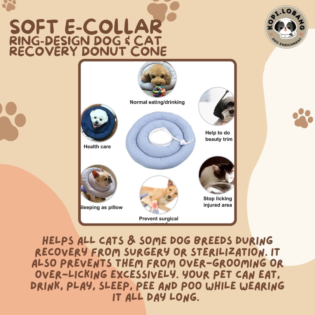 ✅[SG] [FAST] SOFT CONE E-COLLAR RING DESIGN DOG & CAT RECOVERY CIRCLE ★ FREE e-Guide on 5 Important Tips for Fast Pet Recovery ★