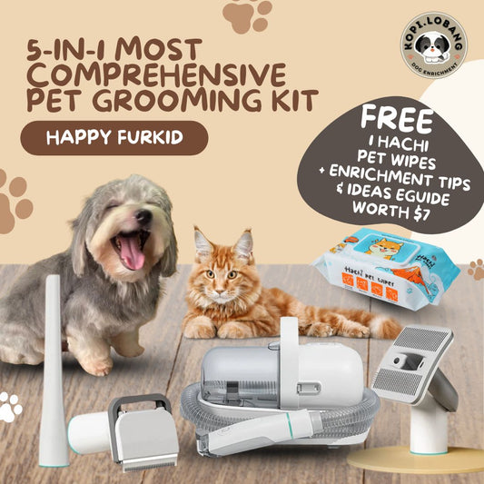 ✅[SG] 5-IN-1 MOST COMPREHENSIVE PET GROOMING KIT ★ FOR DOG AND CAT FREE Enrichment Tips & Ideas e-Guide Worth $7 ★ Pet Enrichment ★ SG Stock ★ Kopi Lobang