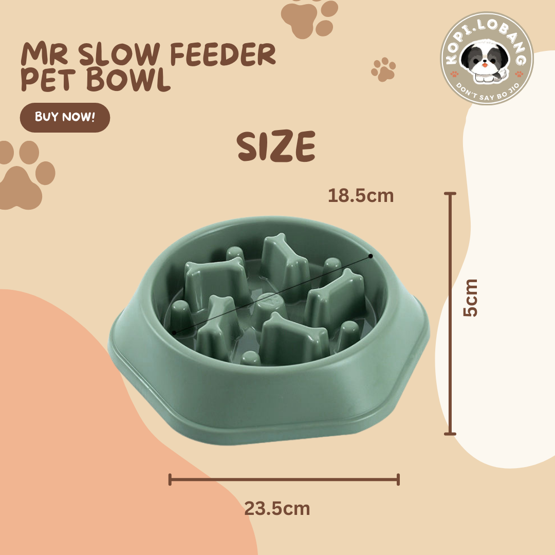 ✅[SG] [FAST SHIPPING] MR SLOW FEEDER PET BOWL ★ FREE Enrichment Tips & Ideas e-Guide  Worth $7 ★ For Dog Cat