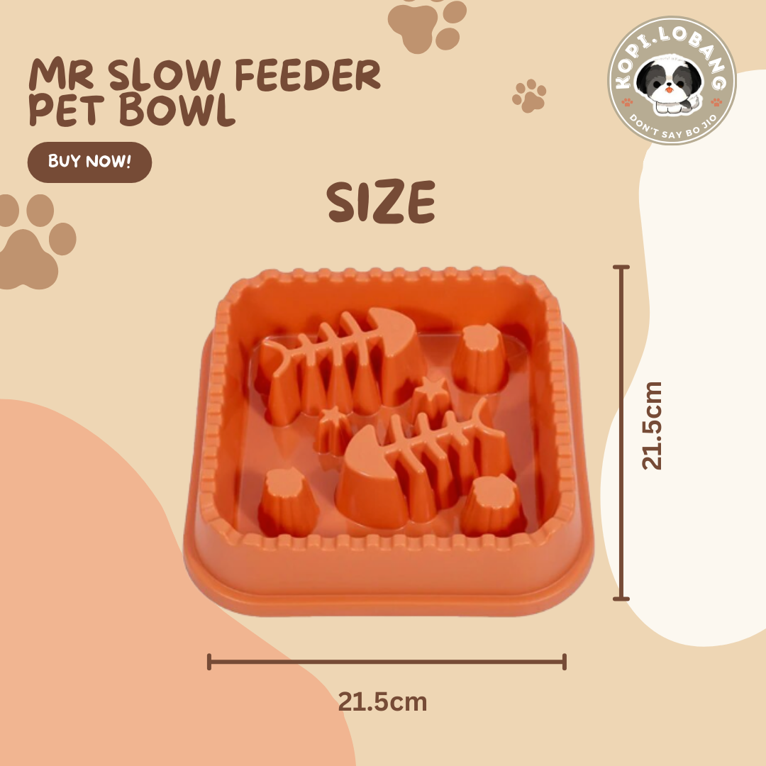 ✅[SG] [FAST SHIPPING] MR SLOW FEEDER PET BOWL ★ FREE Enrichment Tips & Ideas e-Guide  Worth $7 ★ For Dog Cat