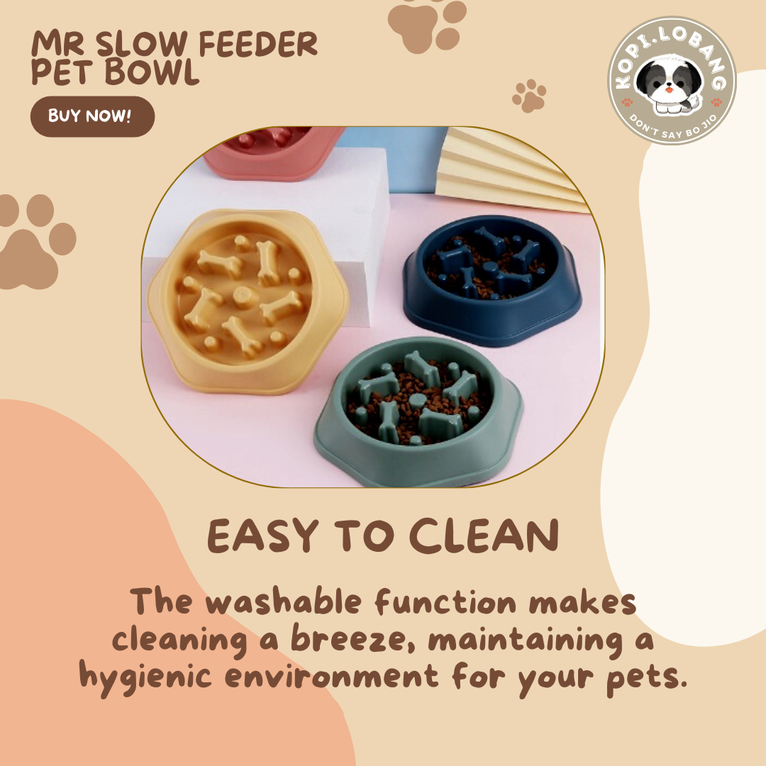 ✅[SG] [FAST SHIPPING] MR SLOW FEEDER PET BOWL ★ FREE Enrichment Tips & Ideas e-Guide  Worth $7 ★ For Dog Cat