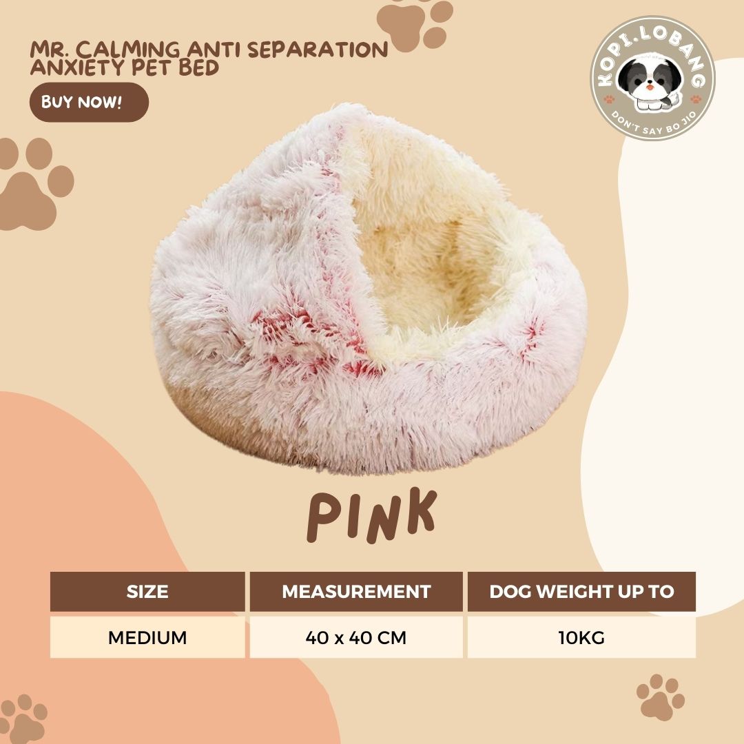 ✅[SG] MR. CALMING ANTI SEPARATION ANXIETY PET BED ★ FREE Enrichment Tips & Ideas e-Guide Worth $7 ★ Enrichment ★ SG Stock ★ Kopi Lobang