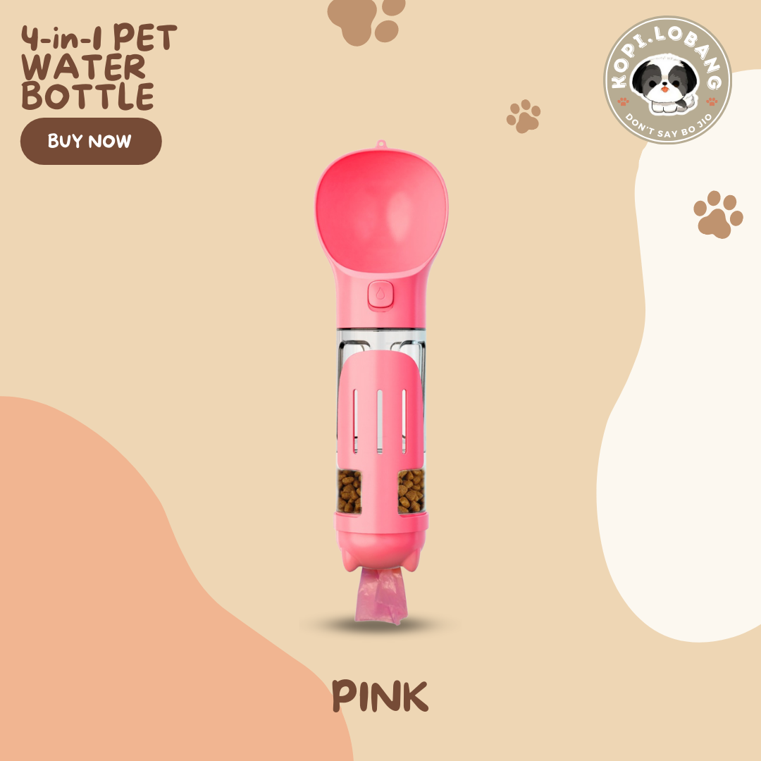 ✅[SG] 4-in-1 PET WATER BOTTLE FOR DOG AND CAT★ FREE Enrichment Tips & Ideas e-Guide  Worth $7 ★ Convenient ★ SG Stock ★ Kopi Lobang