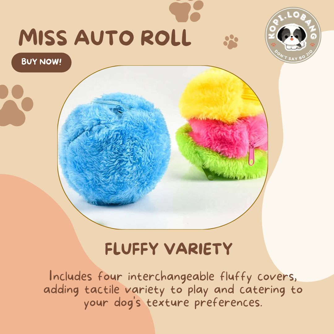 ✅[SG] MISS AUTO ROLL INTERACTIVE WAG BALL ★ Agility Training ★FREE Enrichment Tips & Ideas e-Guide Worth $7★ Enrichment ★ SG Stock ★ Kopi Lobang