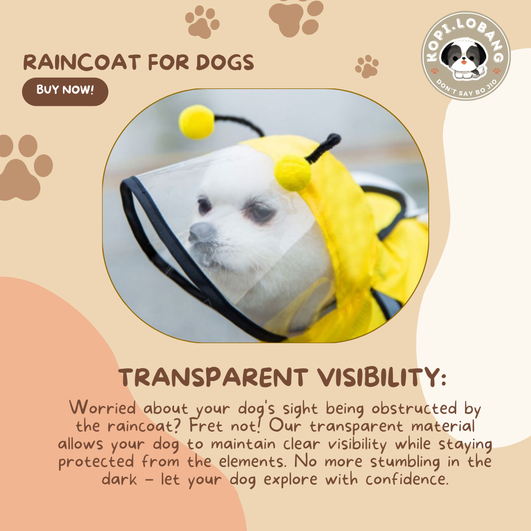 ✅[SG] DOG RAIN COAT ★ Dog Clothes ★ FREE Enrichment Tips & Ideas e-Guide Worth $7★ Enri