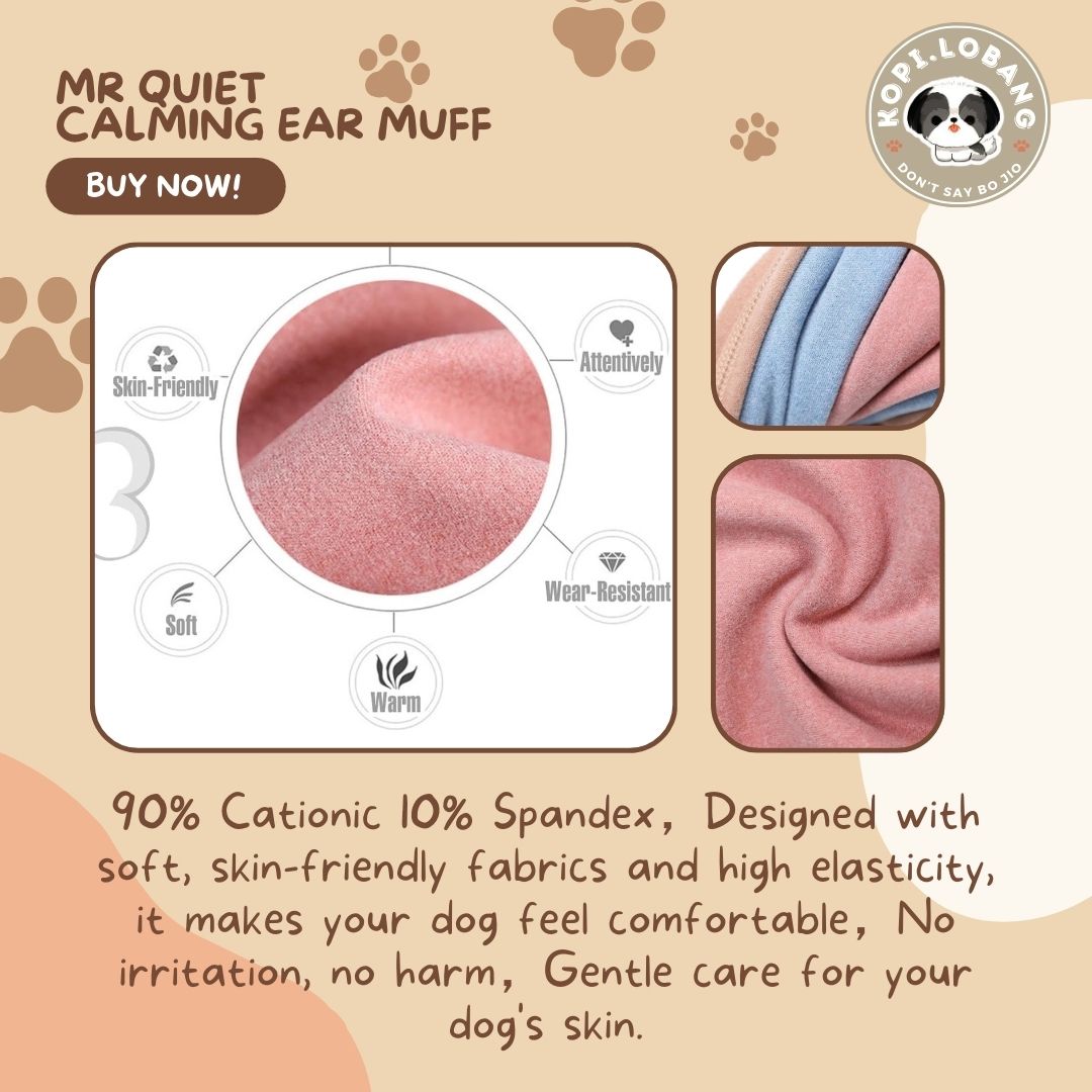 ✅[SG] Mr Quiet Calming Ear Muff ★ FREE Enrichment Tips & Ideas e-Guide Worth $7 ★ Enrichment ★ SG Stock ★ Kopi Lobang