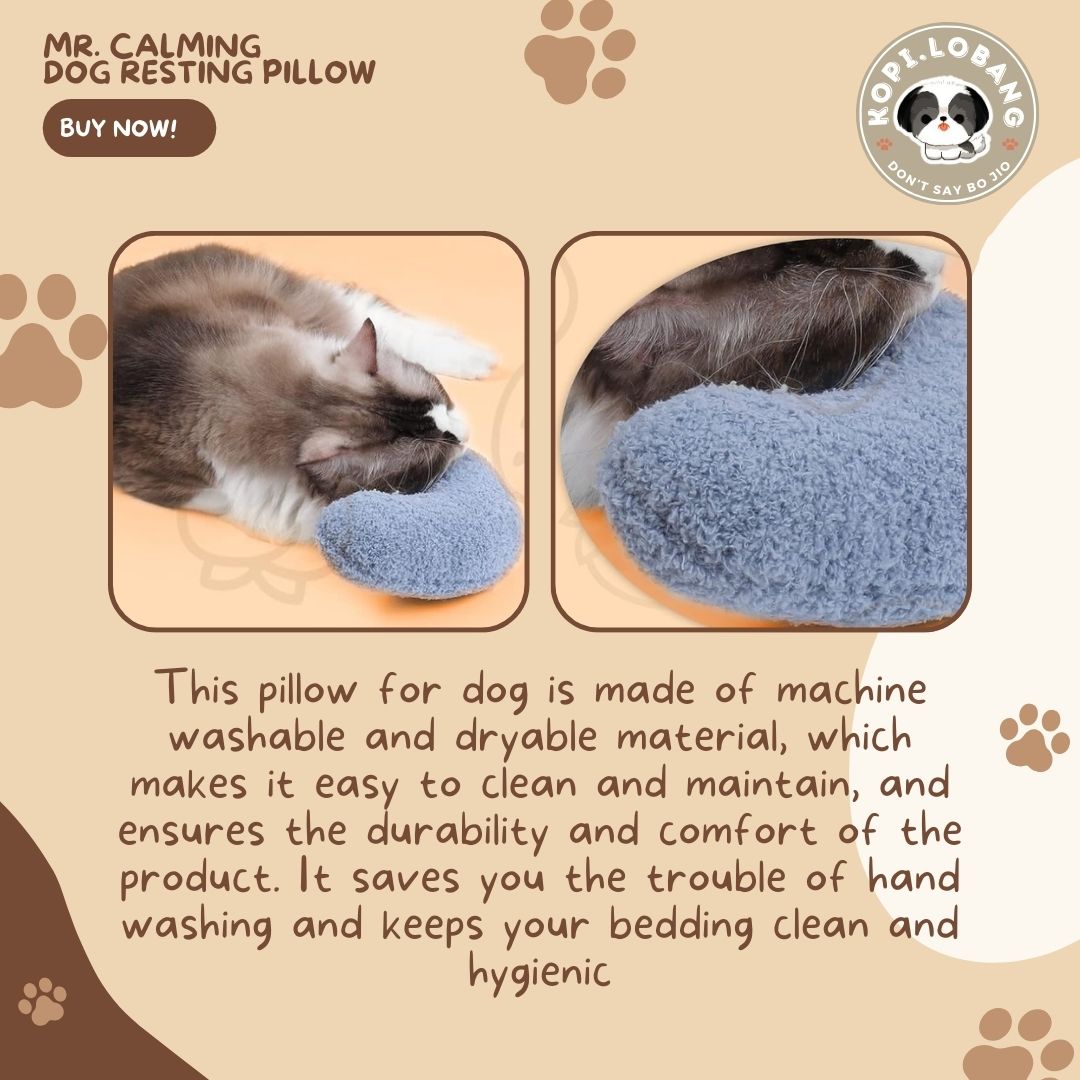 ✅[SG] MR. CALMING DOG RESTING PILLOW★ FREE Enrichment Tips & Ideas E-Guide Worth $7 ★ Enrichment ★ SG Stock ★ Kopi Lobang