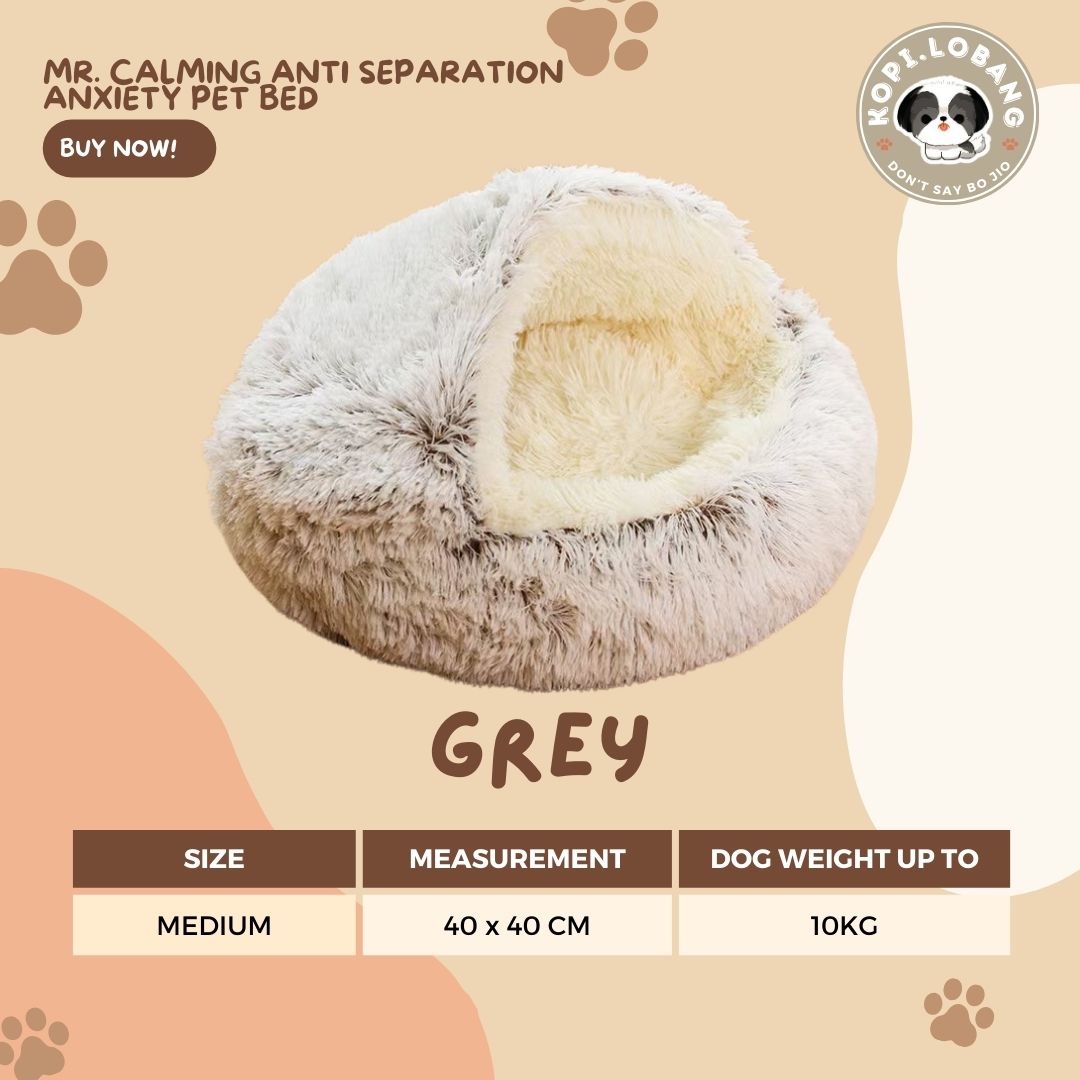 ✅[SG] MR. CALMING ANTI SEPARATION ANXIETY PET BED ★ FREE Enrichment Tips & Ideas e-Guide Worth $7 ★ Enrichment ★ SG Stock ★ Kopi Lobang