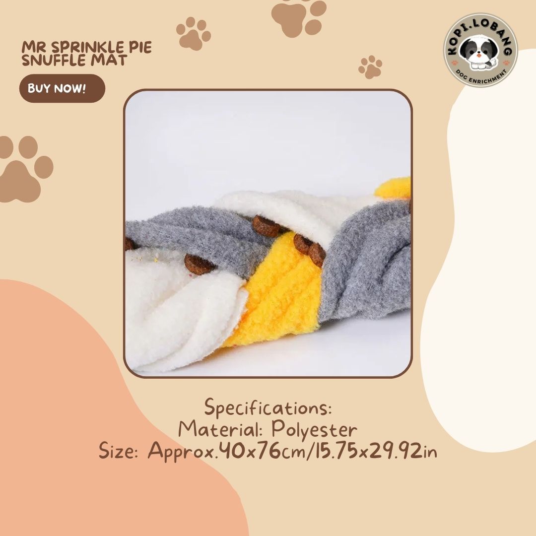 ✅[SG] MR SPRINKLE PIE SNUFFLE MAT ★ Nosework Training ★ FREE Enrichment Tips & Ideas e-Guide Worth $7 ★ Pet Enrichment ★ SG Stock ★ Kopi Lobang