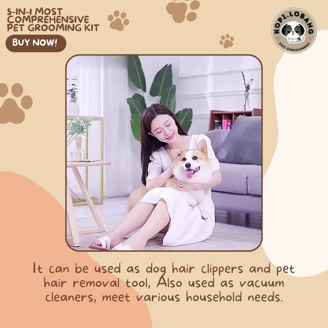 ✅[SG] 5-IN-1 MOST COMPREHENSIVE PET GROOMING KIT ★ FOR DOG AND CAT FREE Enrichment Tips & Ideas e-Guide Worth $7 ★ Pet Enrichment ★ SG Stock ★ Kopi Lobang