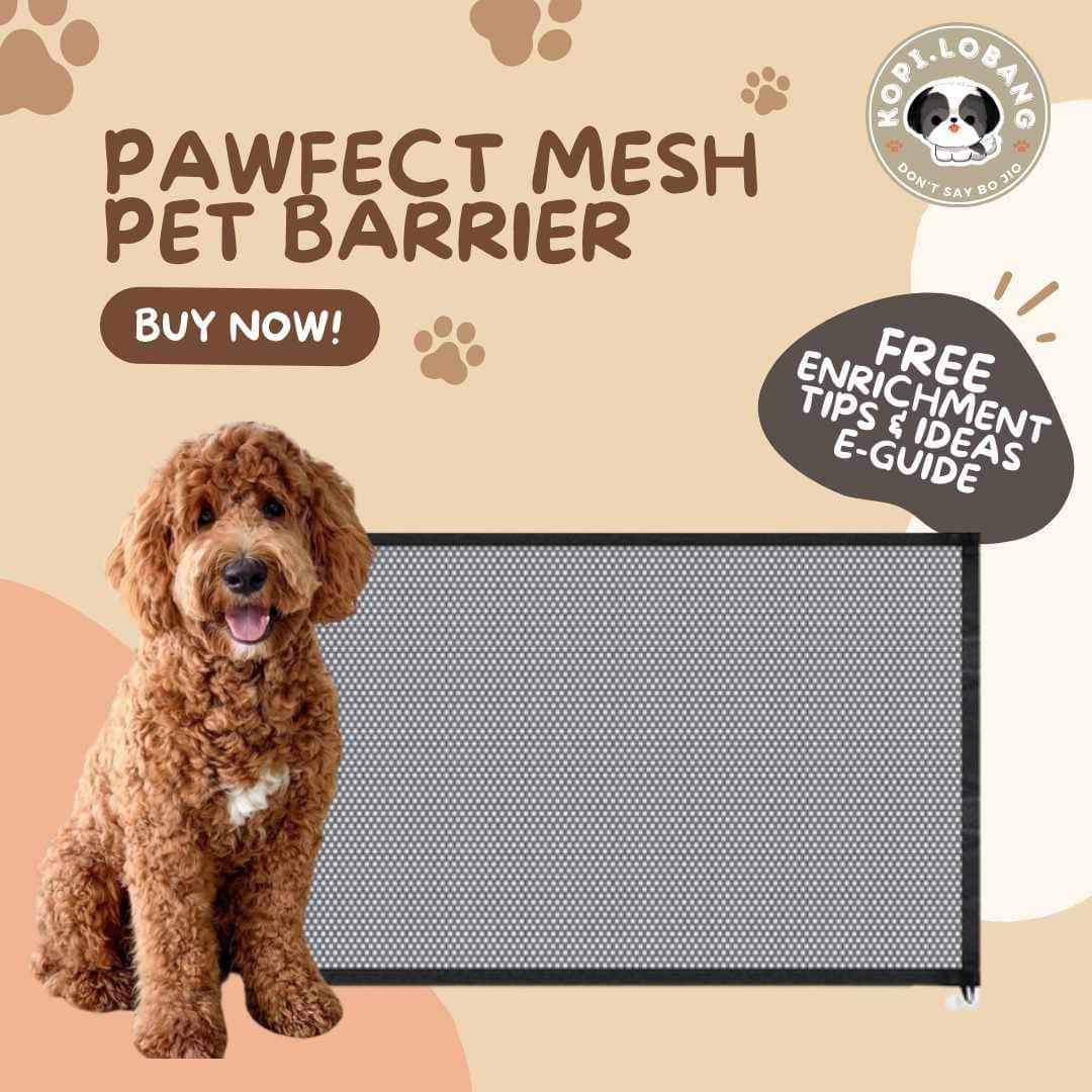 ✅[SG] DOG MESH NET SAFETY DOOR GUARD BARRIER ★ Boundary and Containment Training ★ FREE Enrichment Tips & Ideas e-Guide Worth $7