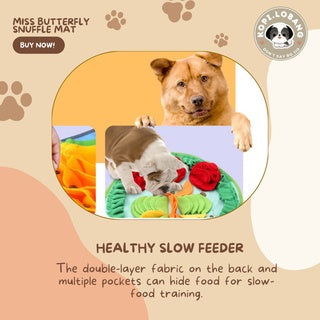 ✅[SG] MISS BUTTERFLY SNUFFLE MAT ★ Nosework Training ★ FREE Enrichment Tips & Ideas e-Guide Worth $7★ Pet Enrichment ★ SG Stock ★ Kopi Lobang