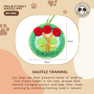 ✅[SG] MISS BUTTERFLY SNUFFLE MAT ★ Nosework Training ★ FREE Enrichment Tips & Ideas e-Guide Worth $7★ Pet Enrichment ★ SG Stock ★ Kopi Lobang