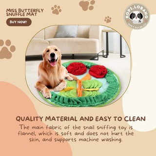 ✅[SG] MISS BUTTERFLY SNUFFLE MAT ★ Nosework Training ★ FREE Enrichment Tips & Ideas e-Guide Worth $7★ Pet Enrichment ★ SG Stock ★ Kopi Lobang