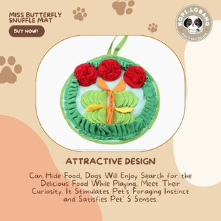 ✅[SG] MISS BUTTERFLY SNUFFLE MAT ★ Nosework Training ★ FREE Enrichment Tips & Ideas e-Guide Worth $7★ Pet Enrichment ★ SG Stock ★ Kopi Lobang