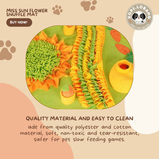 ✅[SG] MISS CARROT GARDENER SNUFFLE MAT ★ Nosework Training ★ FREE Enrichment Tips & Ideas e-Guide Worth $7★ SG Stock ★ Kopi Lobang