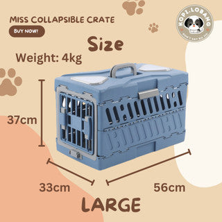 ✅[SG] MISS COLLAPSIBLE CRATE ★ Crate Training ★ FREE Enrichment Tips & Ideas e-Guide Worth $7★ Enrichment ★ SG Stock ★ Kopi Lobang