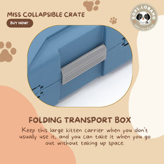 ✅[SG] MISS COLLAPSIBLE CRATE ★ Crate Training ★ FREE Enrichment Tips & Ideas e-Guide Worth $7★ Enrichment ★ SG Stock ★ Kopi Lobang