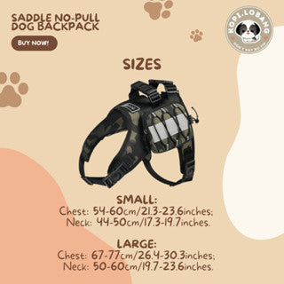 ✅[SG] SADDLE NO-PULL DOG BACKPACK CARRIER ★ Great for Workout ★ SG Stock ★ Kopi Lobang ★ For Dog Cat