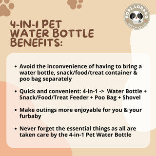 ✅[SG] 4-in-1 PET WATER BOTTLE FOR DOG AND CAT★ FREE Enrichment Tips & Ideas e-Guide  Worth $7 ★ Convenient ★ SG Stock ★ Kopi Lobang