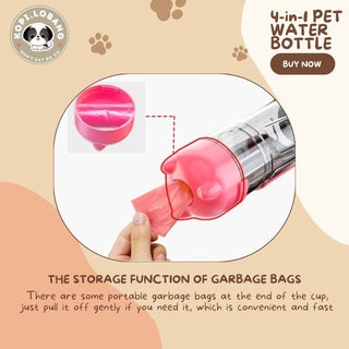 ✅[SG] 4-in-1 PET WATER BOTTLE FOR DOG AND CAT★ FREE Enrichment Tips & Ideas e-Guide  Worth $7 ★ Convenient ★ SG Stock ★ Kopi Lobang