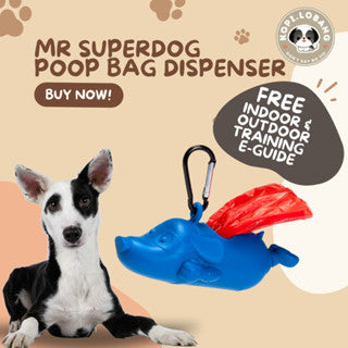 ✅[SG] MR SUPERDOG POOP BAG DISPENSER FOR DOG AND CAT★ Fashionable & Must Have ★ FREE Indoor & Outdoor Training e-Guide Worth $7★