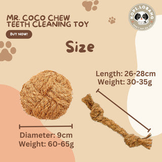 ✅[SG] MR COCO CHEW TEETH CLEANING ★ Dental Hygiene Training ★ FREE Enrichment Tips & Ideas e-Guide Worth $7 ★ Enrichment ★ SG Stock ★ Kopi Lobang