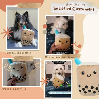 ✅[SG] MR. BOBA TEA SQUEAKY ★ FREE Enrichment Tips & Ideas e-Guide Worth $7 ★ Pet Toy Enrichment ★ SG Stock ★ Kopi Lobang ★