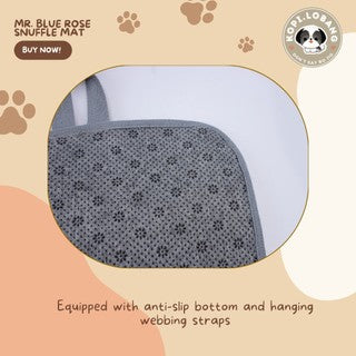 ✅[SG] MR. BLUE ROSE SNUFFLE MAT ★ Nosework Training ★ FREE Enrichment Tips & Ideas e-Guide Worth $7 ★ Pet Enrichment ★ SG Stock ★ Kopi Lobang