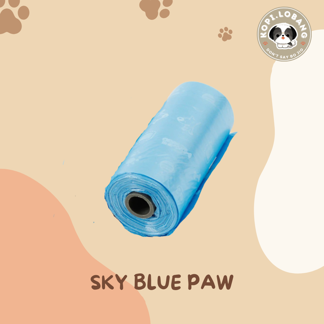 ✅[FAST SHIPPING] 20 ROLLS PAWFECT PATTERNED POOP BAG + FREE Indoor & Outdoor Potty Training e-Guide Worth $7 ★ SG Stock ★ For Dog Cat