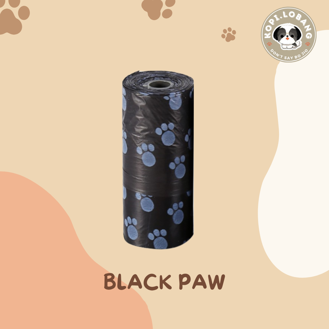 ✅[FAST SHIPPING] 20 ROLLS PAWFECT PATTERNED POOP BAG + FREE Indoor & Outdoor Potty Training e-Guide Worth $7 ★ SG Stock ★ For Dog Cat