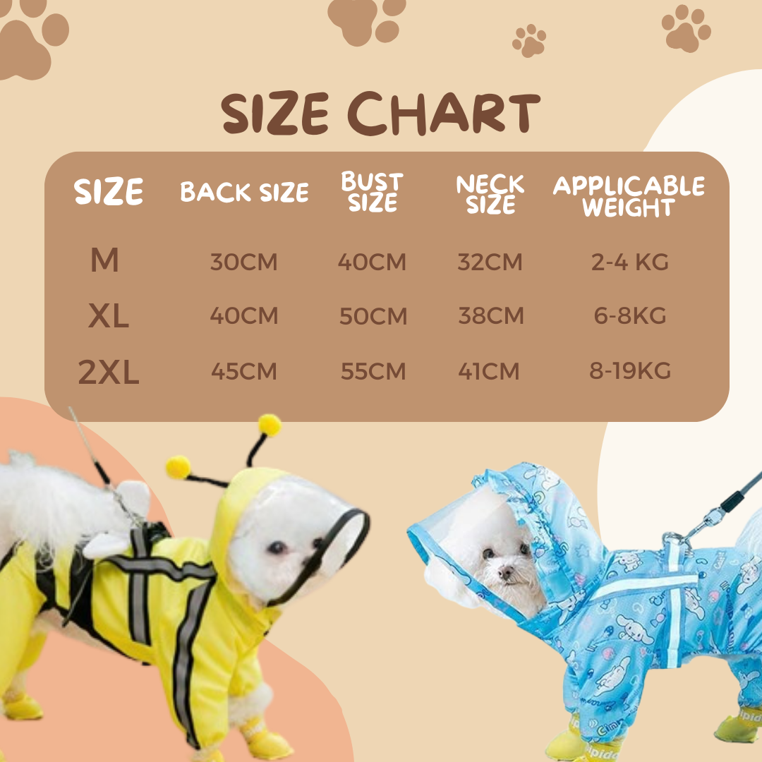 ✅[SG] DOG RAIN COAT ★ Dog Clothes ★ FREE Enrichment Tips & Ideas e-Guide Worth $7★ Enri