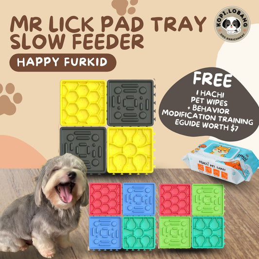 ✅[SG] MR. LICK PAD TRAY to Reduce Separation Anxiety ★ Dog Cat Slow Feeder ★ FREE Separation Anxiety Training eGuide Worth $7 ★