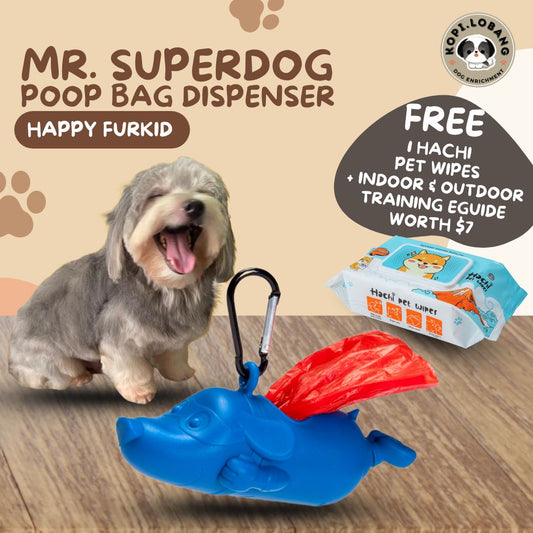 ✅[SG] MR SUPERDOG POOP BAG DISPENSER FOR DOG AND CAT★ Fashionable & Must Have ★ FREE Indoor & Outdoor Training e-Guide Worth $7★