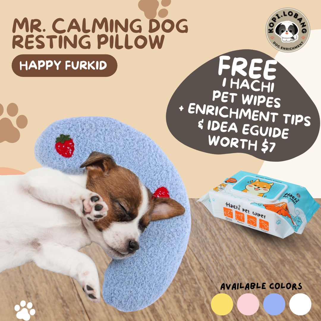 ✅[SG] MR. CALMING DOG RESTING PILLOW★ FREE Enrichment Tips & Ideas E-Guide Worth $7 ★ Enrichment ★ SG Stock ★ Kopi Lobang