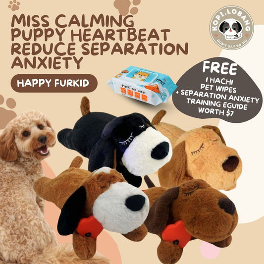 ✅[SG] Miss Calming Puppy Heartbeat - Reduce Dog Separation Anxiety ★ FREE Separation Anxiety Training eGuide Worth $7 ★