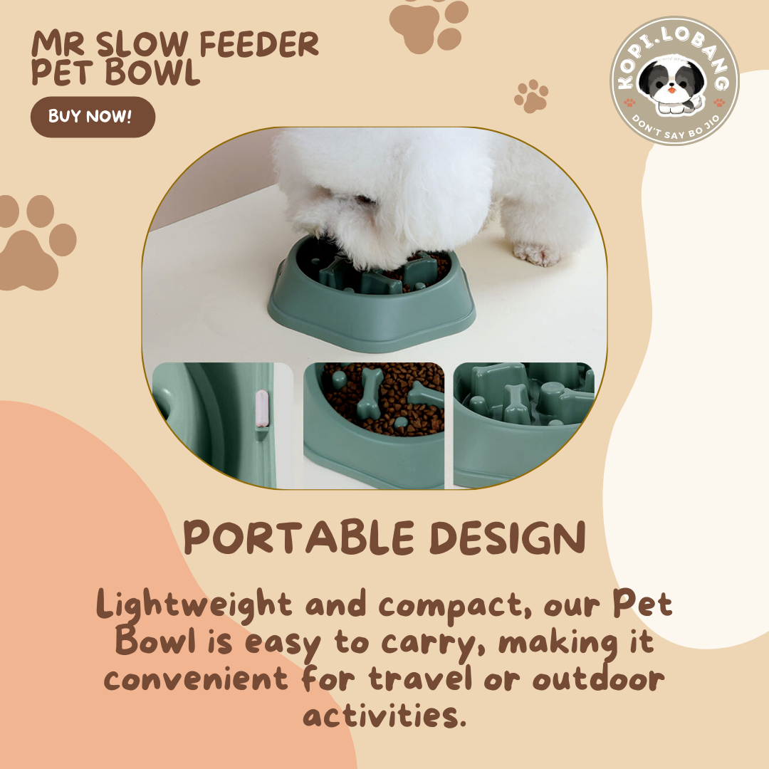 ✅[SG] [FAST SHIPPING] MR SLOW FEEDER PET BOWL ★ FREE Enrichment Tips & Ideas e-Guide  Worth $7 ★ For Dog Cat